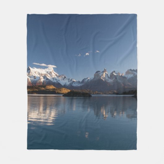 SCHNEEBERG IN REFLEKTIVER FOTOGRAFIE FLEECEDECKE (Vorderseite)