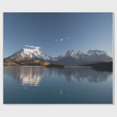 SCHNEEBERG IN REFLEKTIVER FOTOGRAFIE GESCHENKPAPIER (Flach)