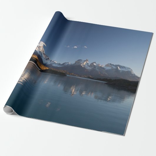 SCHNEEBERG IN REFLEKTIVER FOTOGRAFIE GESCHENKPAPIER (Ungerollt)
