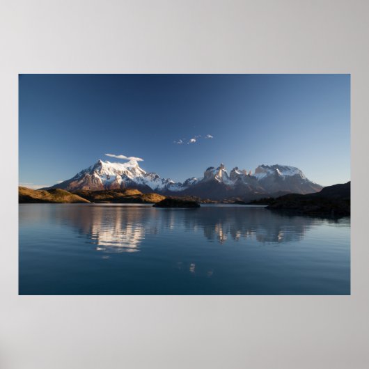 SCHNEEBERG IN REFLEKTIVER FOTOGRAFIE POSTER (Vorne)