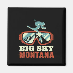 Schneeberg Montana Vintages Retro Skigebiet Lugano Magnet