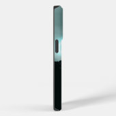 Schneeberg mysteriös blaues Neonlicht-Monogramm Case-Mate iPhone Hülle (Rückseite / Rechts)