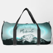 Schneeberg mysteriös blaues Neonlicht-Monogramm Duffle Bag (Vorderseite)