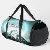 Schneeberg mysteriös blaues Neonlicht-Monogramm Duffle Bag (Rechte Ecke)