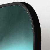 Schneeberg mysteriös blaues Neonlicht-Monogramm Pickleball Schläger (Linke Seite)