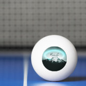 Schneeberg mysteriös blaues Neonlicht-Monogramm Tischtennisball (Netto)