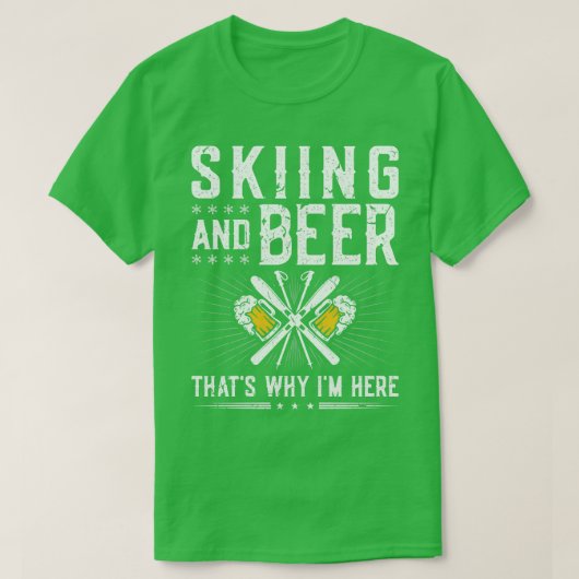 Schneeberg Skifahren T-Shirt (Design vorne)