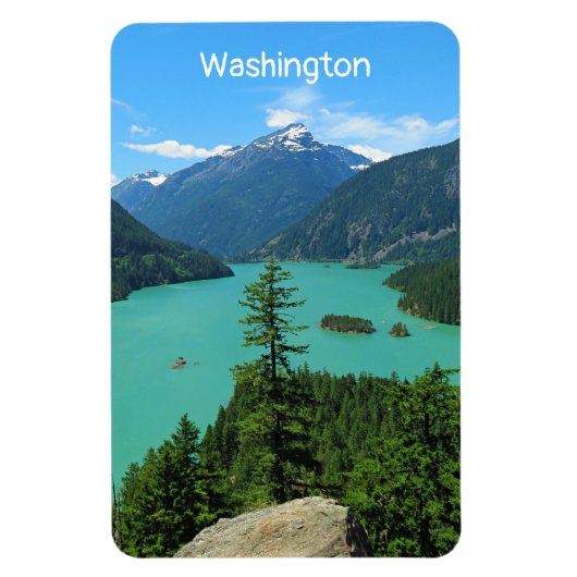 Schneeberg Türkissee in Washington Magnet (Vertikal)