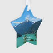 Schneeberg Türkissee in Washington Ornament (Vorderseite)