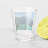Schneeberg Türkissee in Washington Schnapsglas (Rückseite)