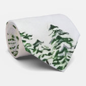 Schneeberg- und Skier-Krawatte Krawatte (Gerollt)