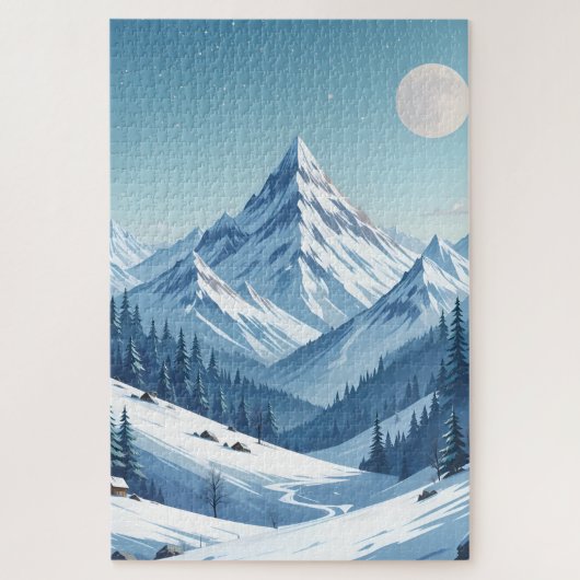 Schneeberg Winter Puzzle (Vertikal)