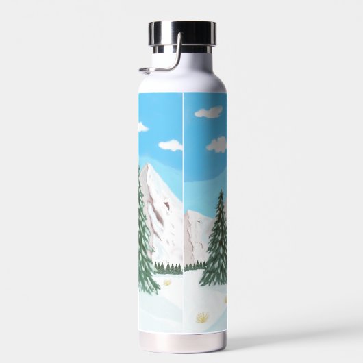 Schneeberge als isolierte Flasche (Rechts)
