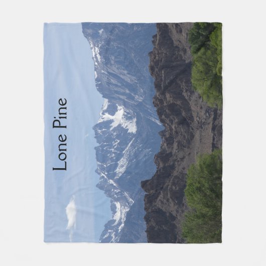 Schneeberge Fleecedecke (Vorderseite)