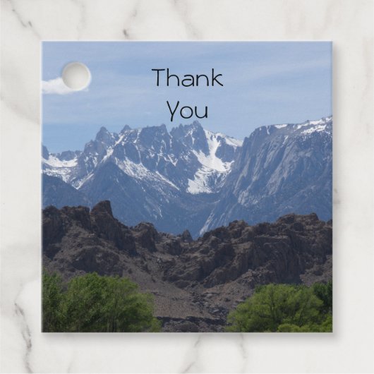 Schneeberge Geschenkanhänger (Vorderseite)