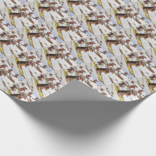 Schneeberge Geschenkpapier (Ecke)