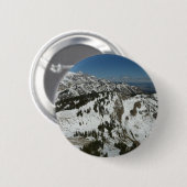 Schneeberge Gipfel des Großen Tetons I Fotografie Button (Vorne & Hinten)