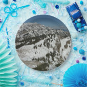 Schneeberge Gipfel des Großen Tetons I Fotografie Pappteller (Party)