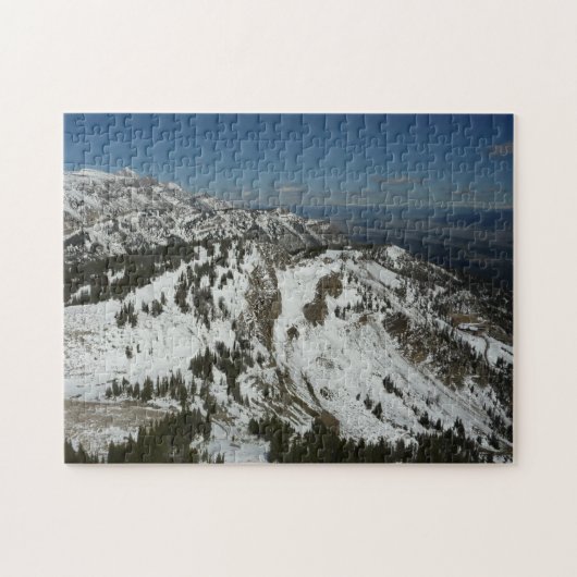 Schneeberge Gipfel des Großen Tetons I Fotografie Puzzle (Horizontal)