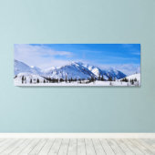 Schneeberge in Alaska Leinwanddruck (Insitu (Holzboden))