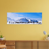 Schneeberge in Alaska Leinwanddruck (Insitu (Wohnzimmer))