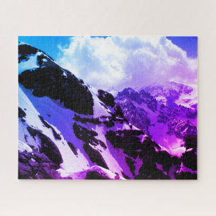 Schneeberge in den Alpen Puzzle