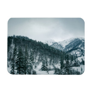Schneeberge in Georgien Magnet