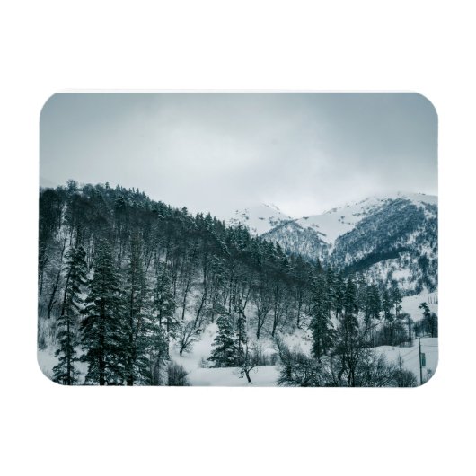 Schneeberge in Georgien Magnet (Horizontal)