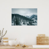 Schneeberge in Georgien Poster (Küche)
