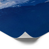 Schneeberge mit zauberhaftem Himmel Poster (Ecke)