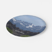 Schneeberge Pappteller (Schrägansicht)