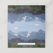 Schneeberge Platzkarte (Außenseite Aufgefaltet)