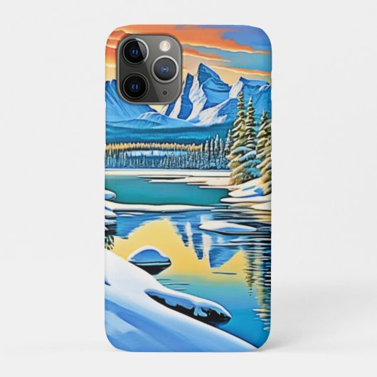 Schneeberge Reflektion Case-Mate iPhone Hülle (Rückseite)