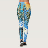 Schneeberge Reflektion Leggings (Rückseite)
