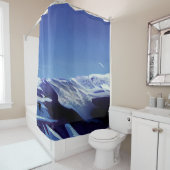 Schneeberge, Winterpanorama Duschvorhang (Beispiel)