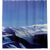 Schneeberge, Winterpanorama Duschvorhang (Vorderseite)