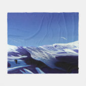 Schneeberge, Winterpanorama Fleecedecke (Vorderseite (Horizontal))