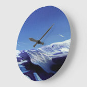 Schneeberge, Winterpanorama Große Wanduhr (Winkel)