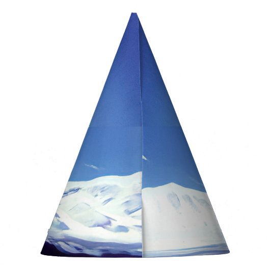 Schneeberge, Winterpanorama Partyhütchen (Rückseite)