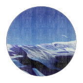 Schneeberge, Winterpanorama Schneidebrett (Vorderseite)