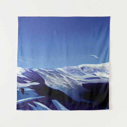 Schneeberge, Winterpanorama Wandteppich (Vorderseite)