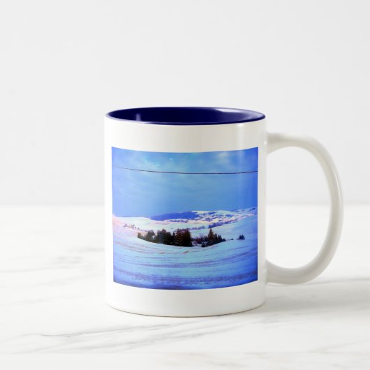 Schneeberge Zweifarbige Tasse (Rechts)