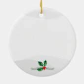 Schneebergische Winterholzkabine X 7 Keramik Ornament (Hinten)