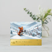 Schneebergmaus-Postkarte J Folien Feiertagspostkarte (Stehend vorne)