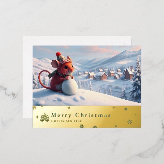 Schneebergmaus - Postkarte V (Vorderseite/Rückseite)