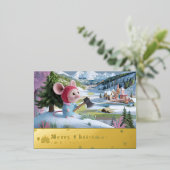 Schneebergmaus, rote Postkarte F (Stehend vorne)