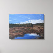 Schneebergspitze, gefrorener Pool reflektiert Leinwanddruck (Vorderseite)