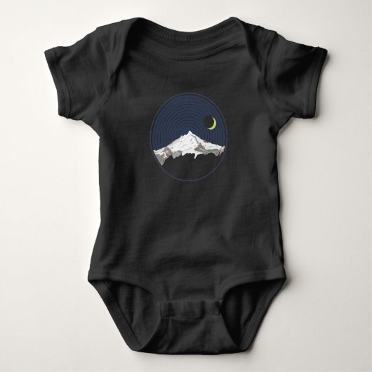 Schneebergspitze nachts baby strampler (Vorderseite)