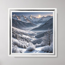 Schneebergtal bei Sonnenaufgang - ruhiger Winter