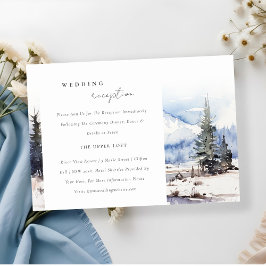 Schneebergwelt Hochzeitsempfang Begleitkarte
